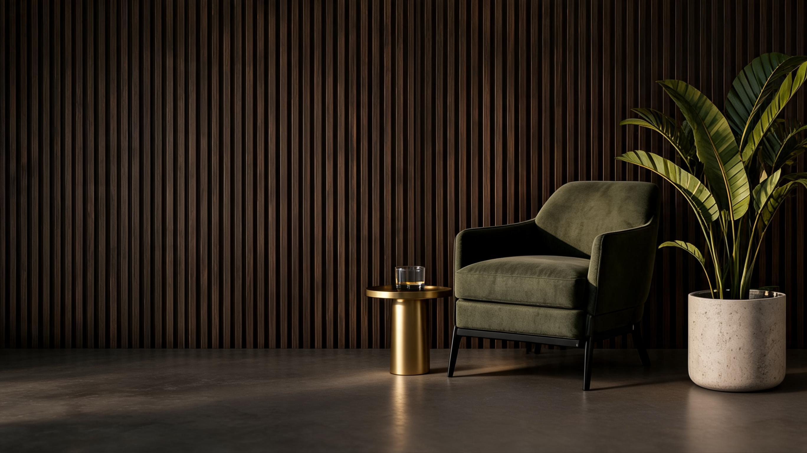 Luxury modern interior with circular light