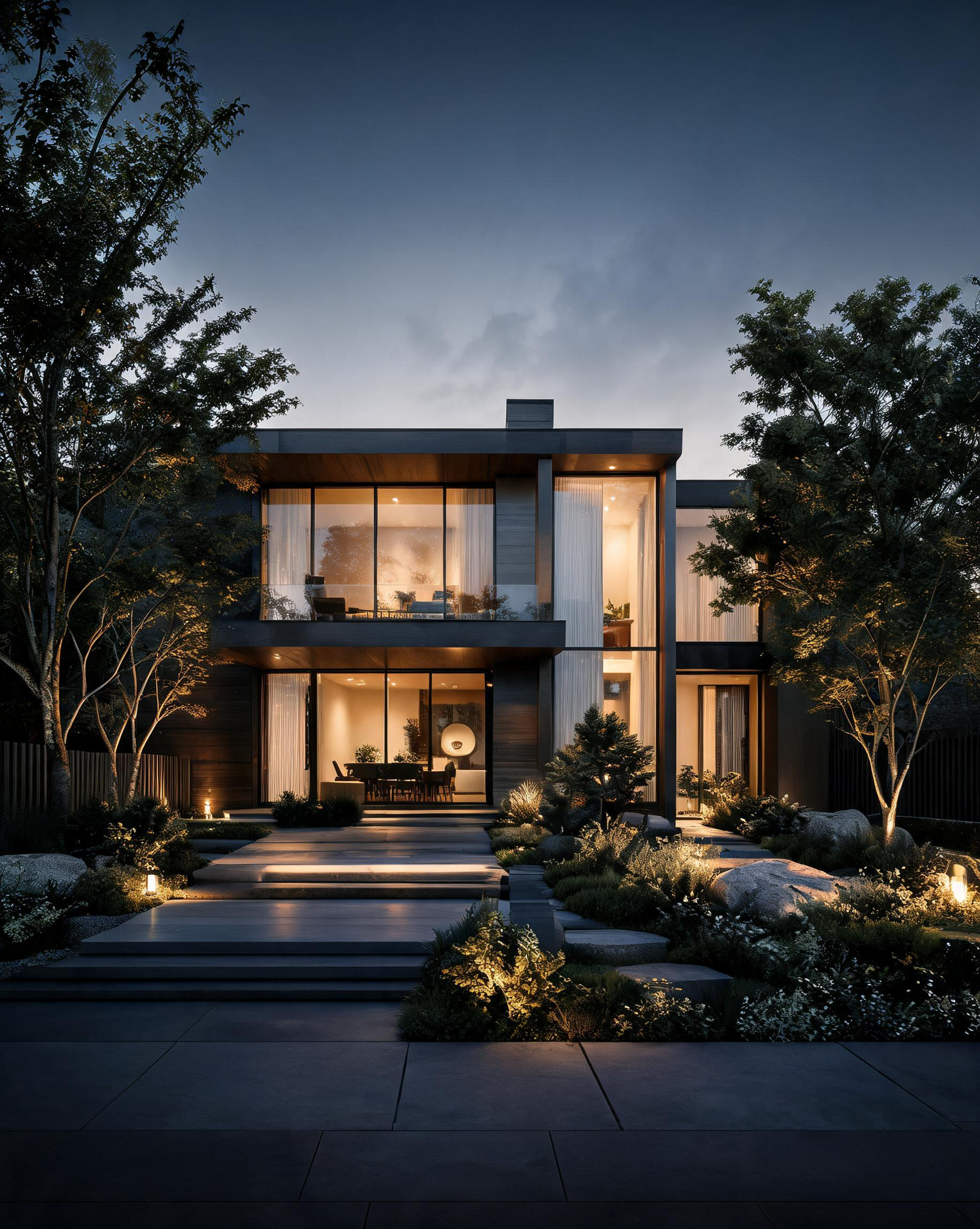 Modern house exterior