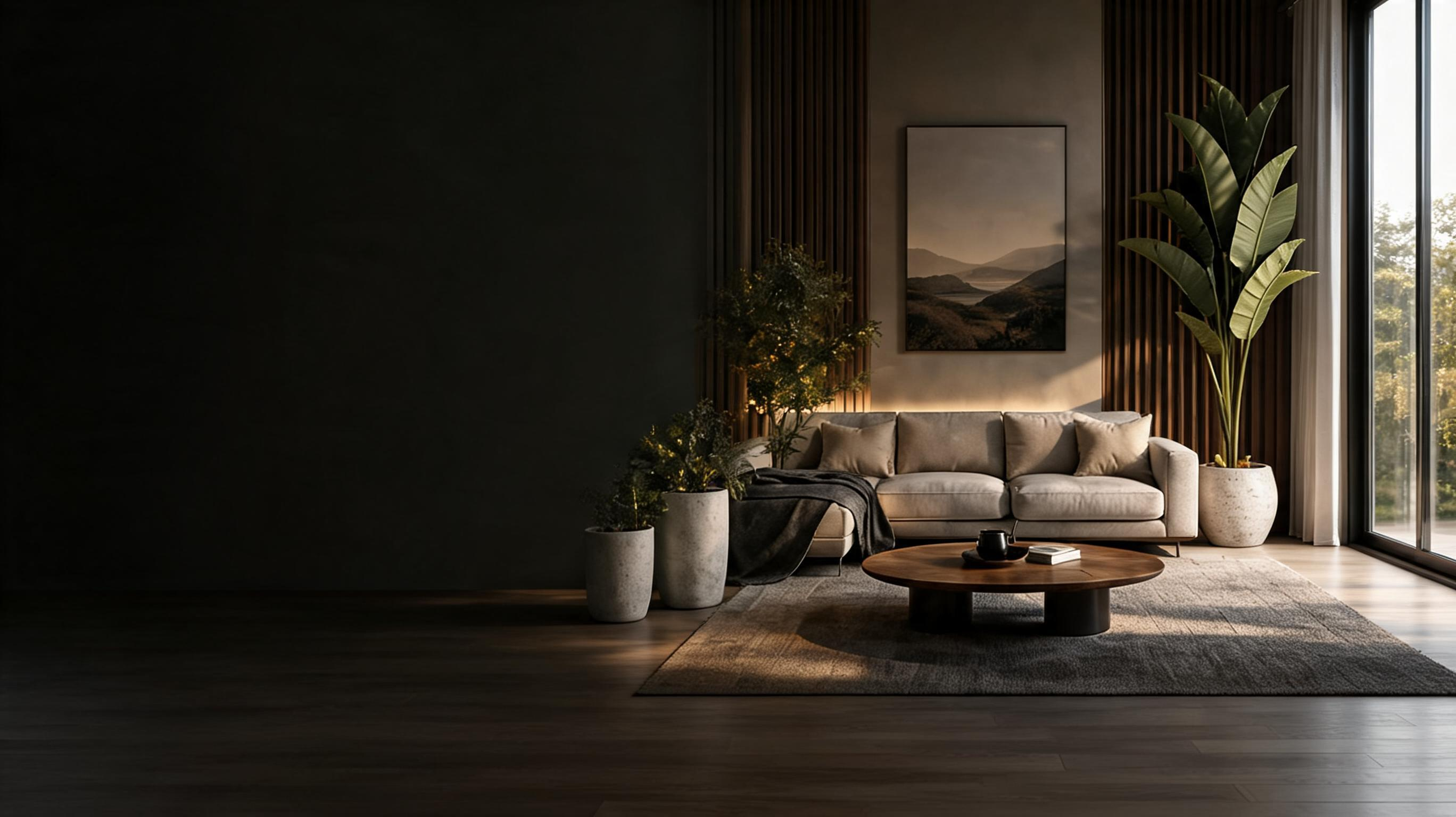 High-end living room interior