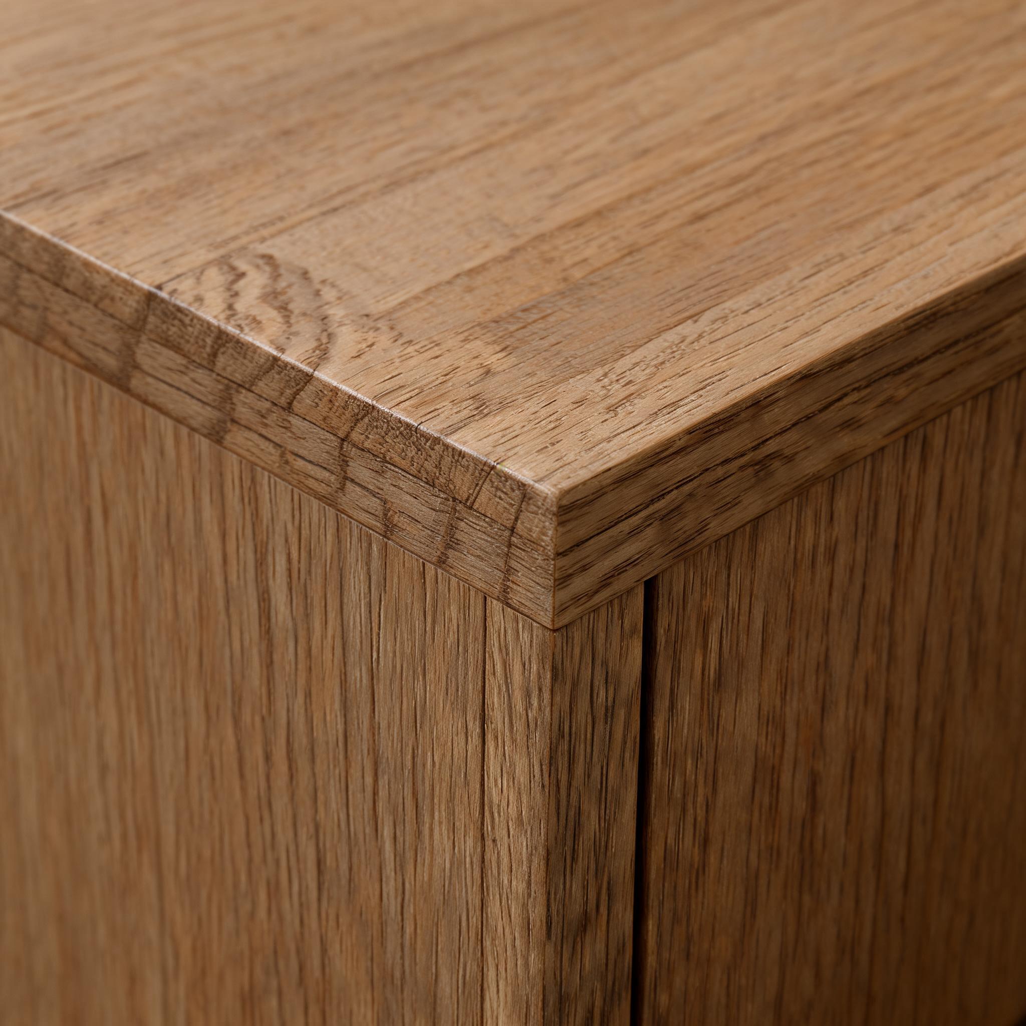Detail van het massieve hout