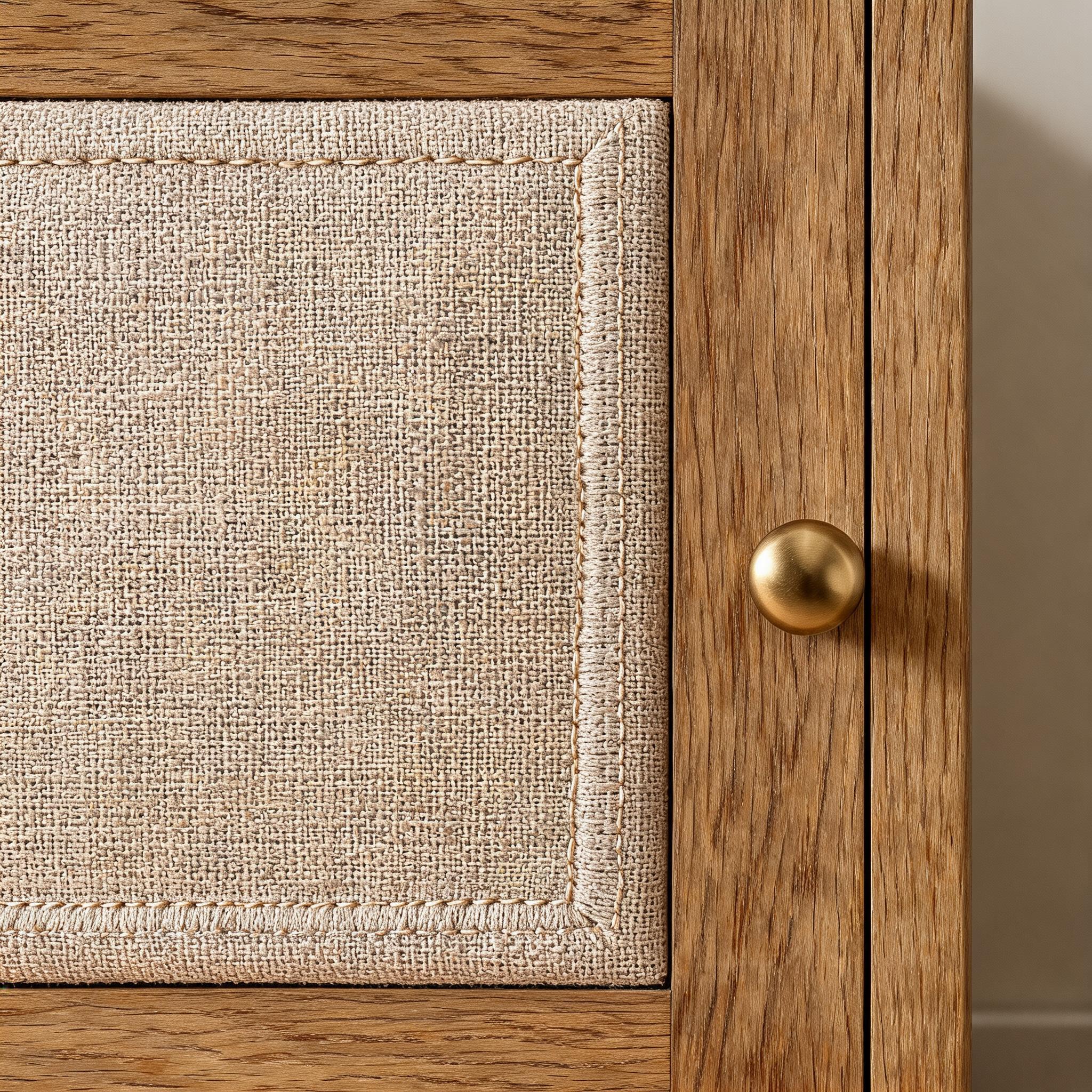 Detail van de messing knop