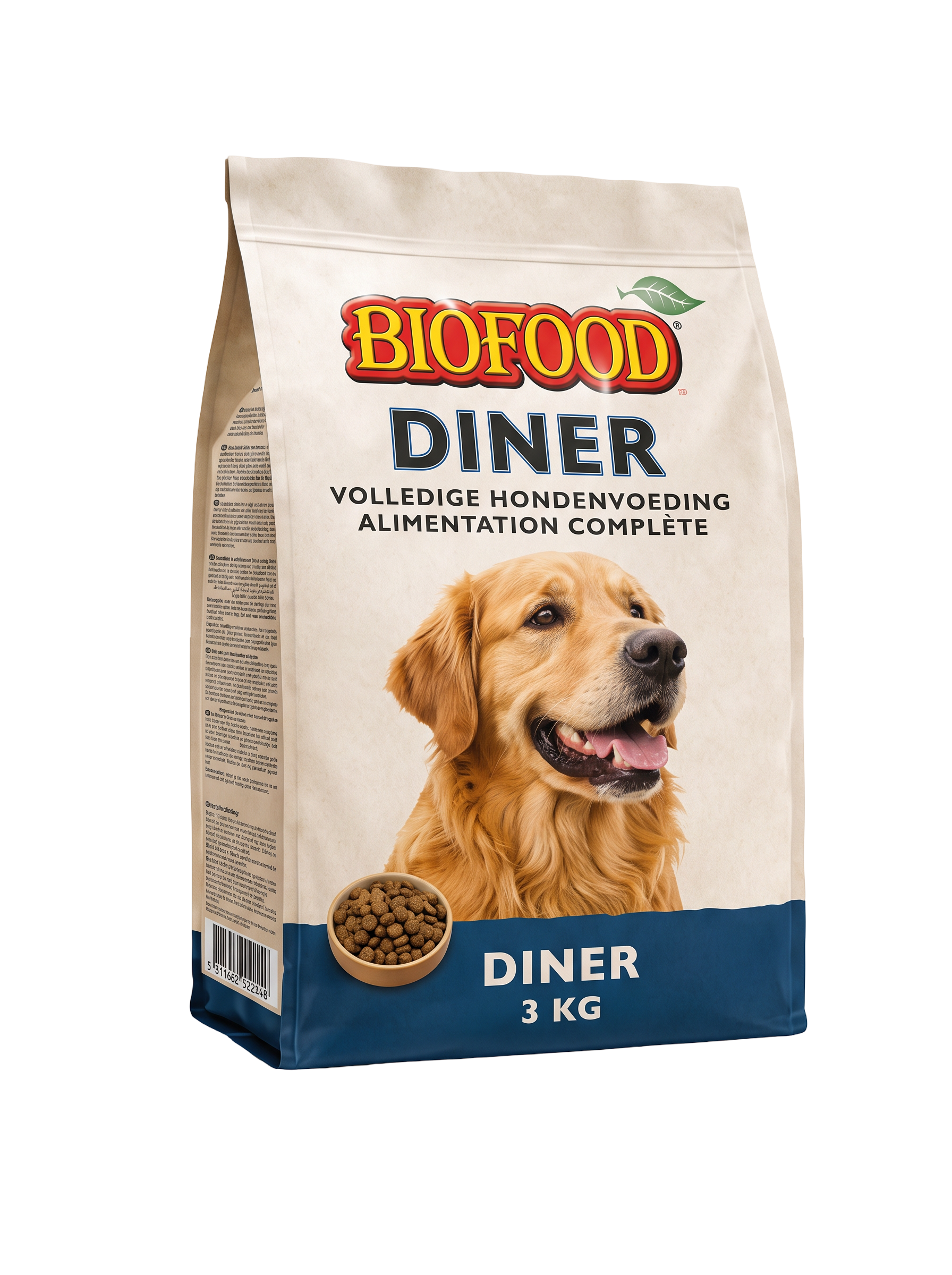 Biofood Diner hondenvoeding 3kg verpakking