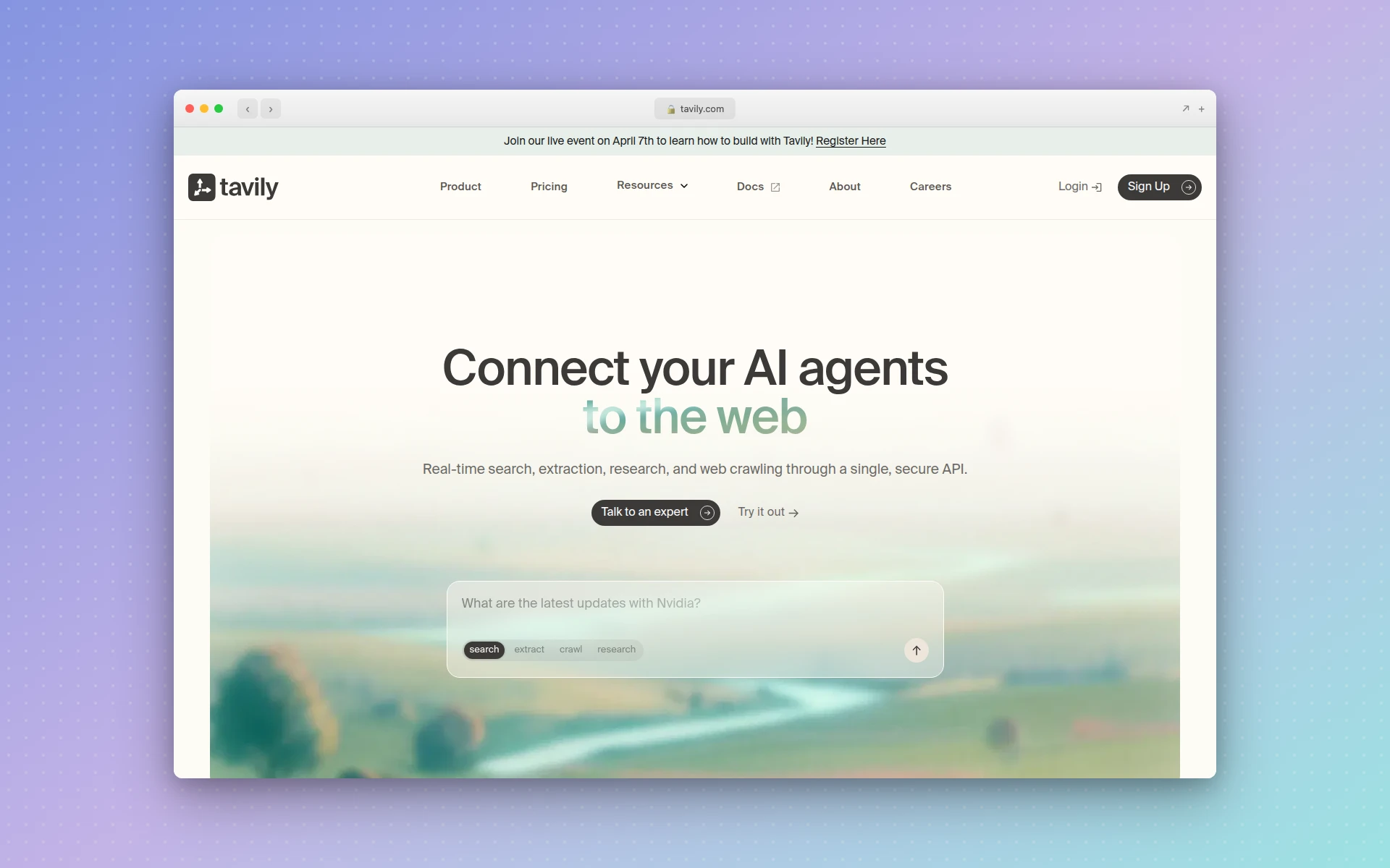 Tavily MCP for AI-optimized search