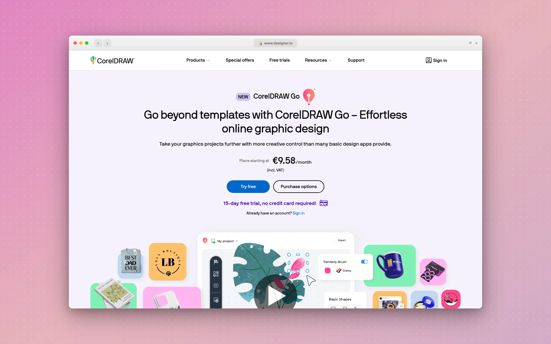 Gravit Designer homepage