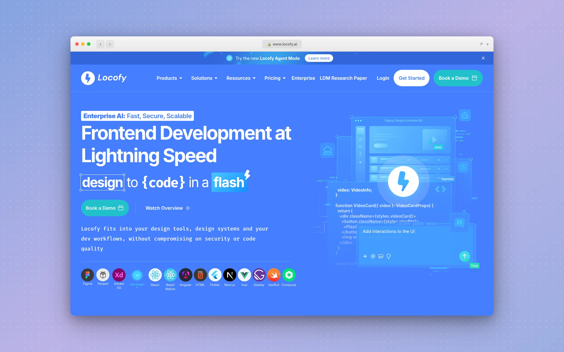 Locofy homepage
