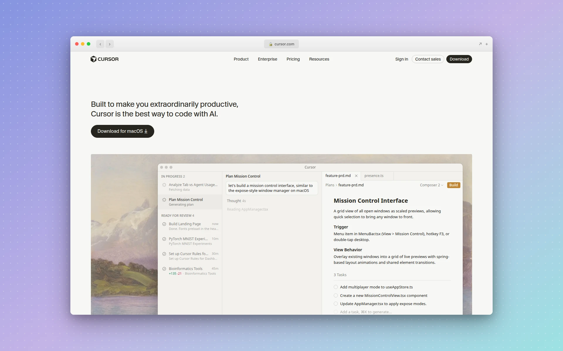 Cursor AI features overview