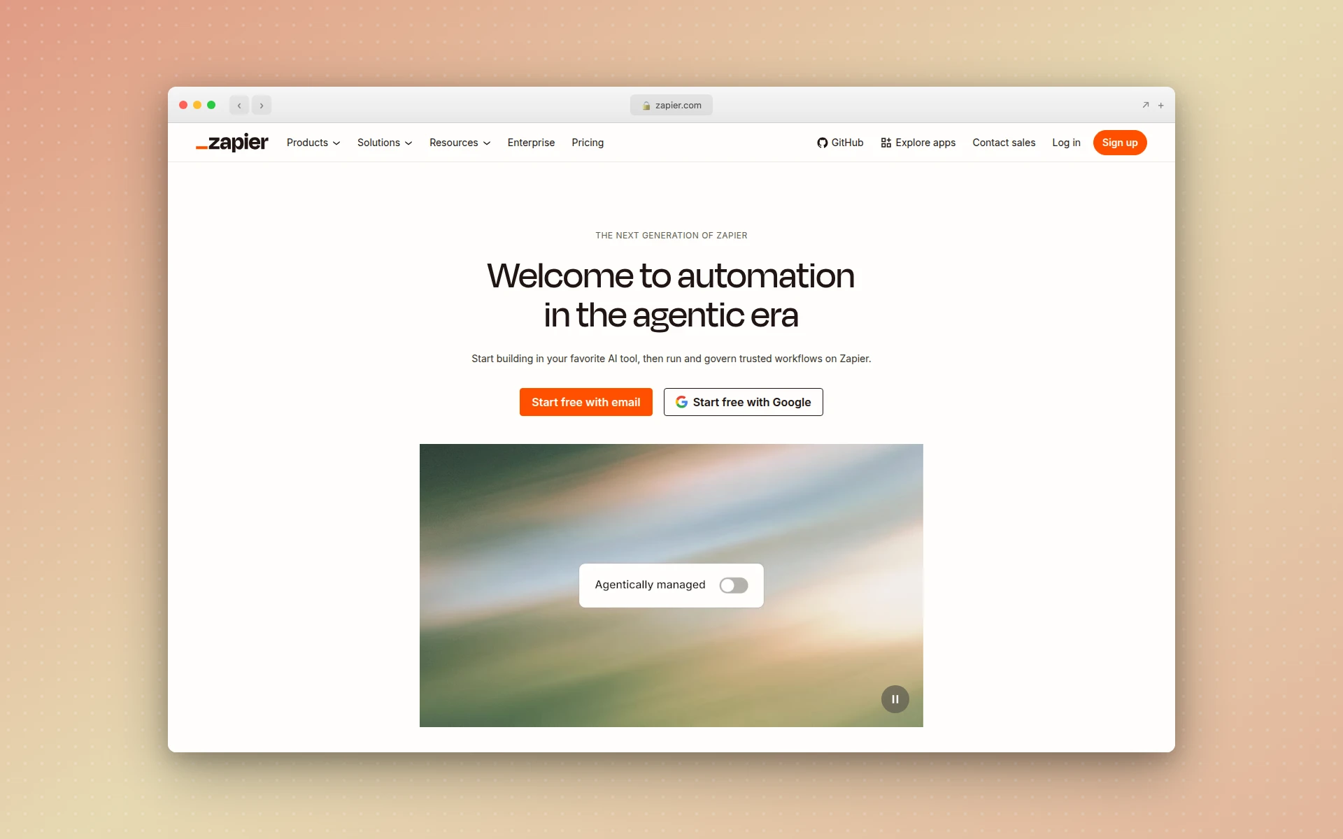 Zapier homepage