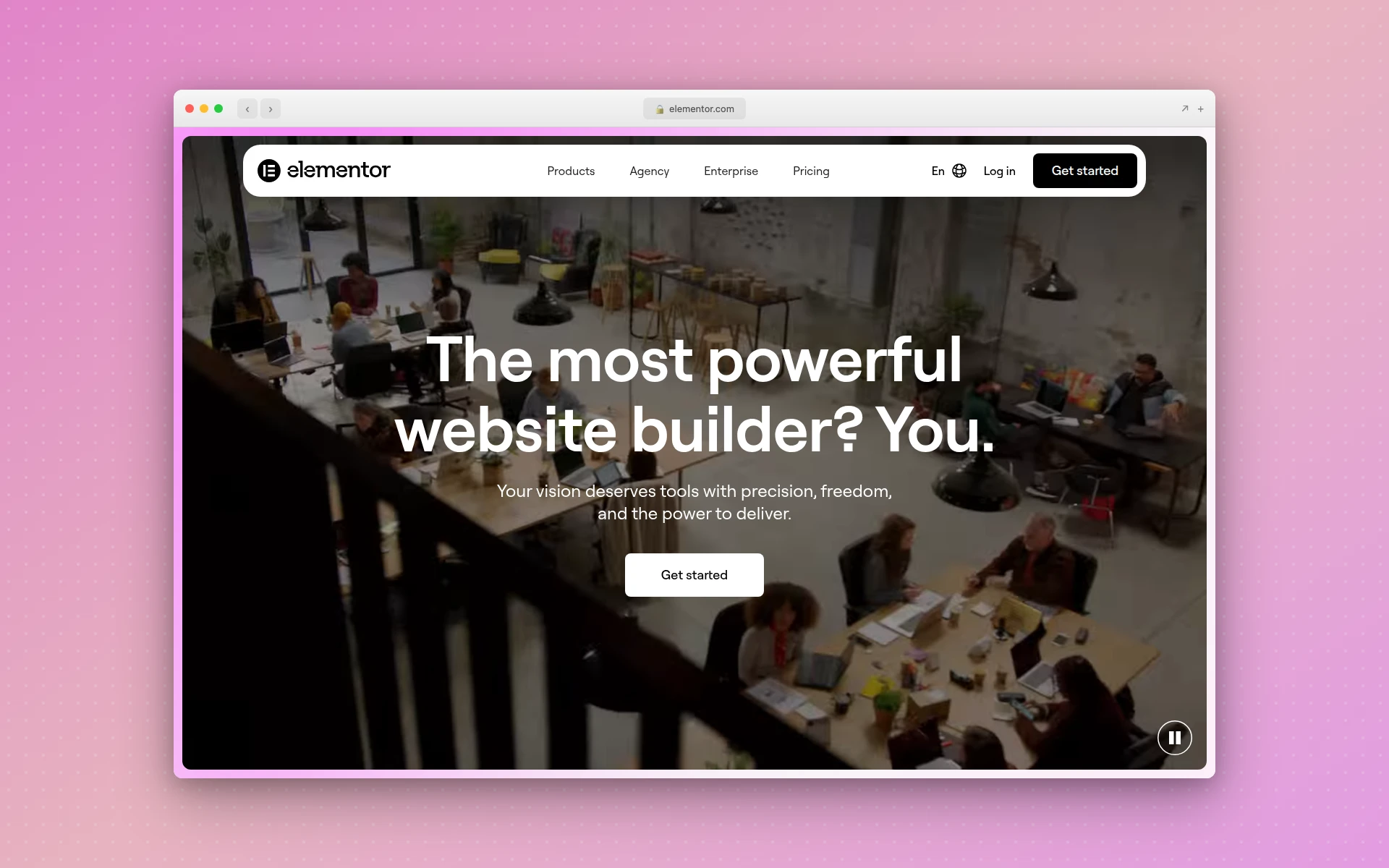 WordPress Elementor homepage
