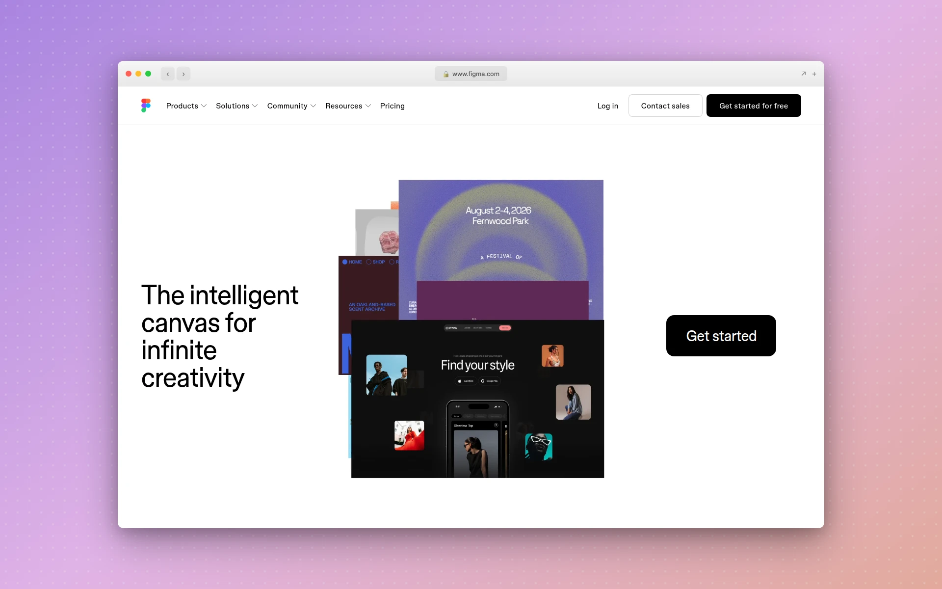 Figma homepage