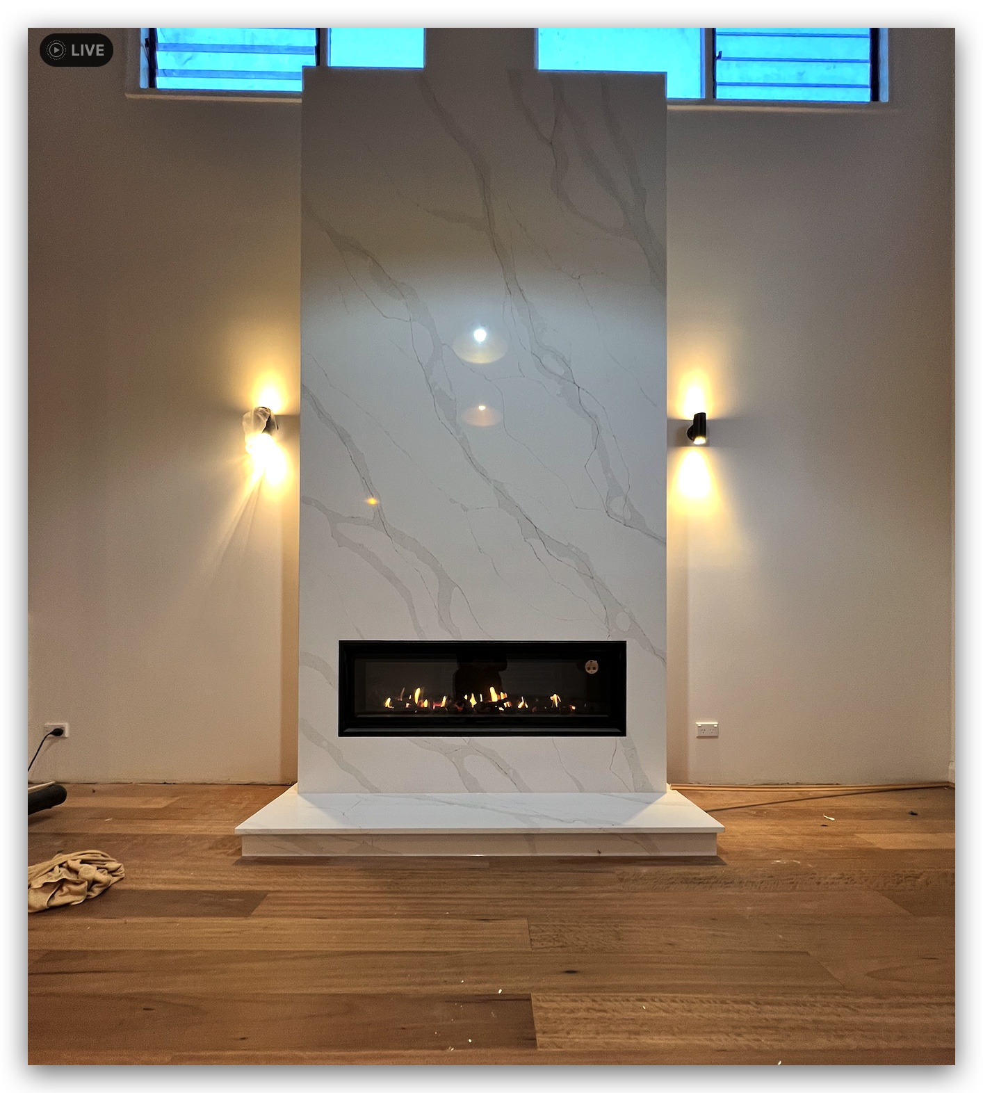 Marble Fireplace Installation